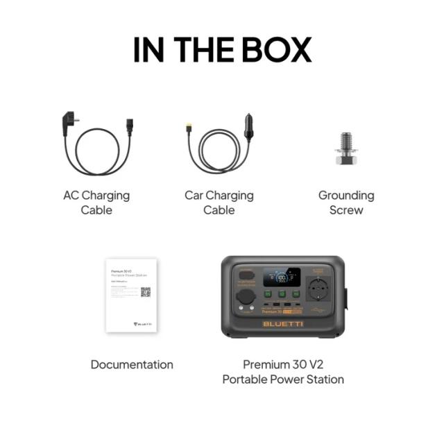 Преносима захранваща станция Bluetti Portable Power Station Premium 30 V2, 600W / 320 Wh