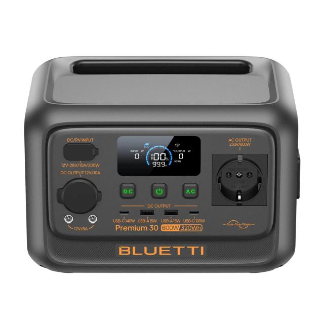 Преносима захранваща станция Bluetti Portable Power Station Premium 30 V2, 600W / 320 Wh