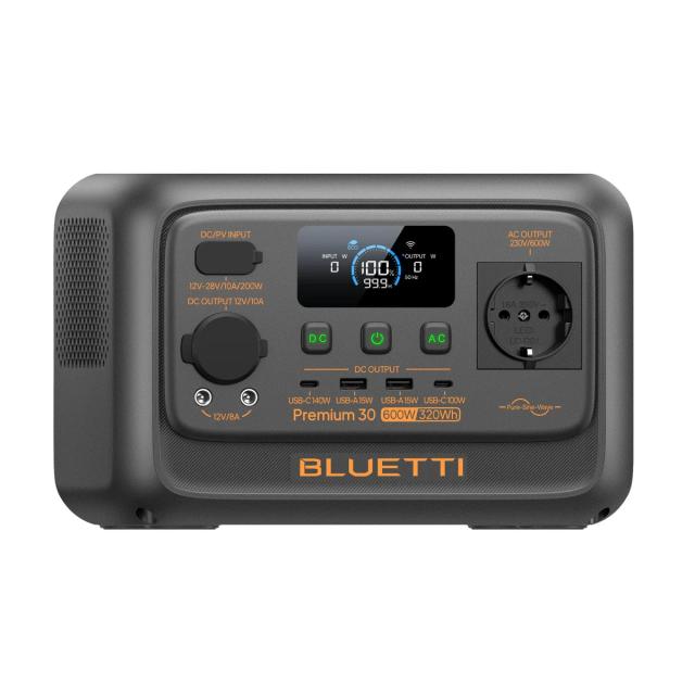Преносима захранваща станция Bluetti Portable Power Station Premium 30 V2, 600W / 320 Wh