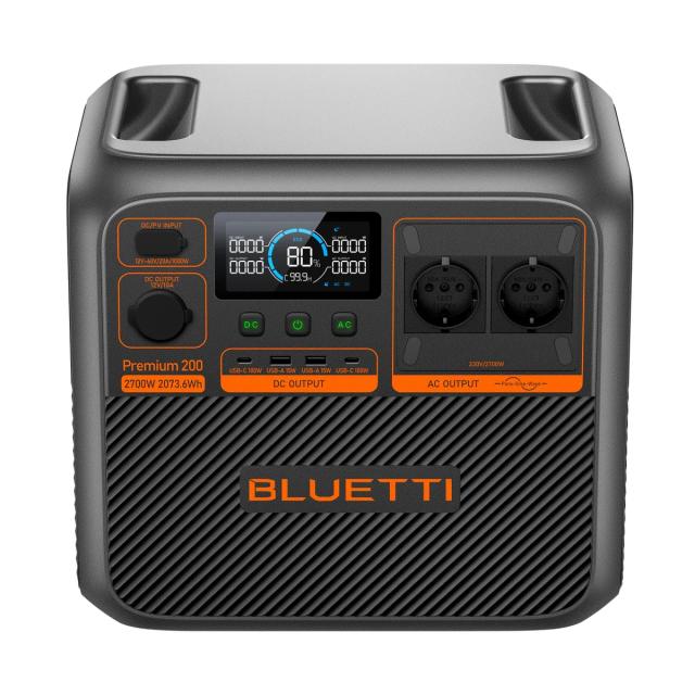Преносима захранваща станция Bluetti Portable Power Station Premium 200 V2, 2700W / 2073.6 Wh