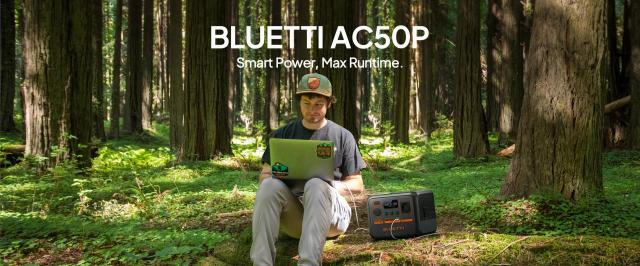 Преносима захранваща станция Bluetti Portable Power Station AC50P, 700 W /  504 Wh