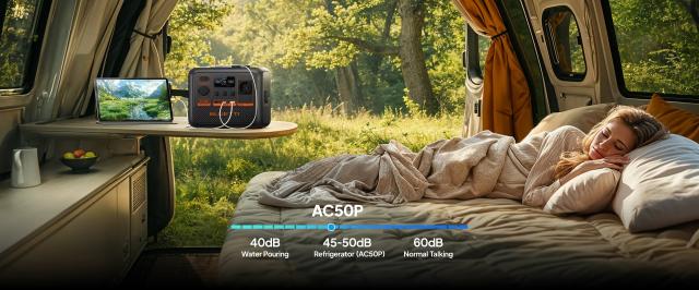 Преносима захранваща станция Bluetti Portable Power Station AC50P, 700 W /  504 Wh