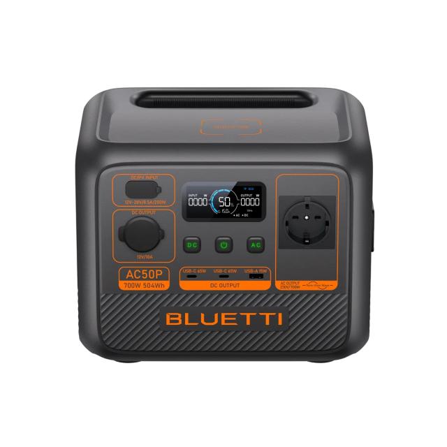 Преносима захранваща станция Bluetti Portable Power Station AC50P, 700 W /  504 Wh