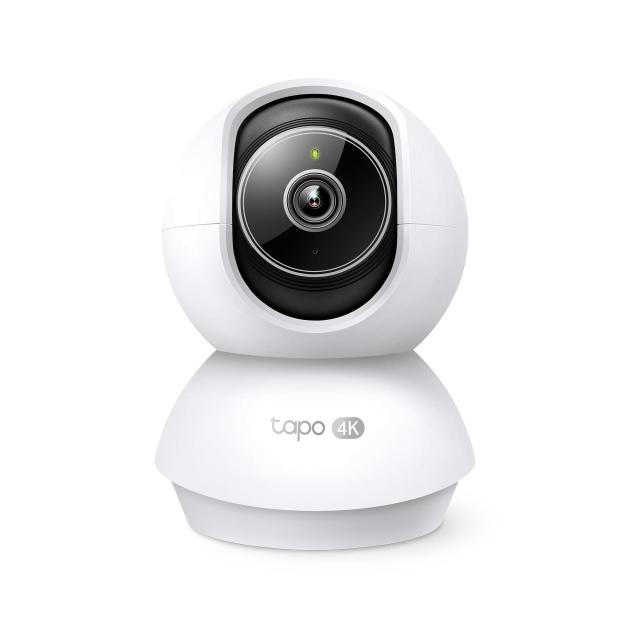 IP камера TP-Link Tapo C250, Pan/Tilt, 8Mpix (3840x2160@20fps), 4mm обектив, H.265, IR осветеност (до 12m), Wi-Fi, MicroSD