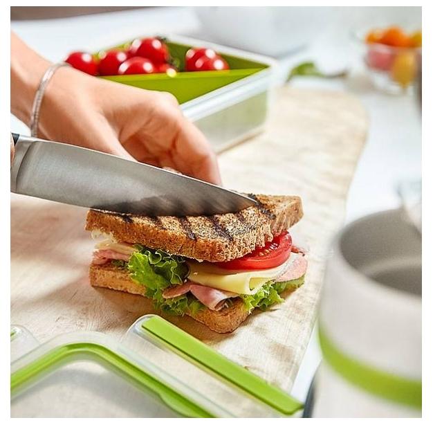 Кутия за съхранение Tefal K3100812, CLIP&GO sandwichbox sq 0.85L TEF
