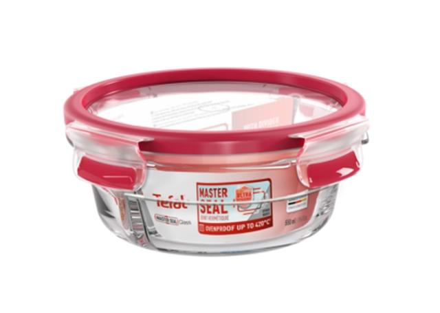 Кутия за съхранение Tefal N1040210, MS GLASS NEW RD 0.55L DIVI TEF1