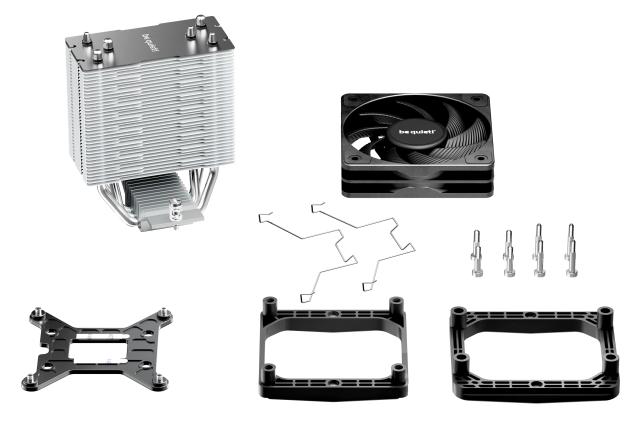 Охладител за процесор be quiet!, PURE ROCK SLIM 3, 4-Pin PWM, LGA1851/LGA1700, LGA115x/АМ4/AM5
