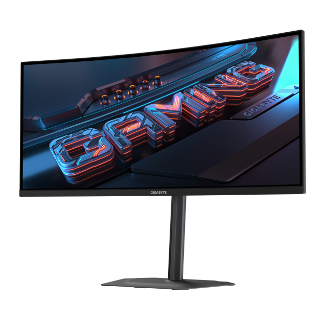 Монитор GIGABYTE GS34WQCA, 34" (86.36 cm) WQHD VA 1500R Curve Display, 120Hz, 1ms, 3000:1, 300 cd/m2, HDMI, HDR Ready, FreeSync Premium