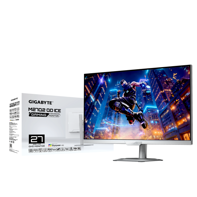 Монитор Gigabyte M27Q2 QD ICE, 27.0" (68.58 cm) QHD IPS, 210Hz, 1ms, 350 cd/m2, HDMI, Displayport, USB Type-A, USB Type-C