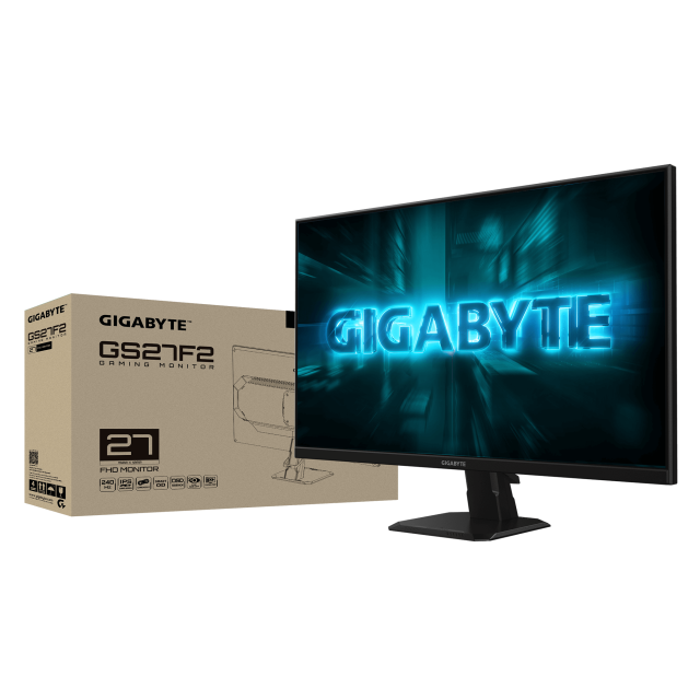 Монитор Gigabyte GS27F2, 27.0" (68.58 cm) FHD IPS Display, 240Hz, 1ms, 1000:1, 300 cd/m2, HDMI, Displayport