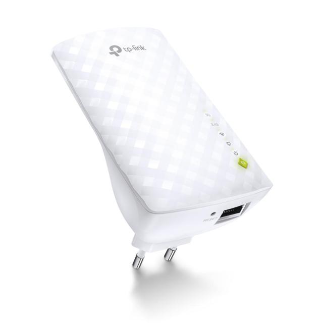 Range Extender TP-Link RE200 AC750, 2.4GHz/5GHz (300Mbps+433Mbps), 1x 10/100M Ethernet Port (RJ45)