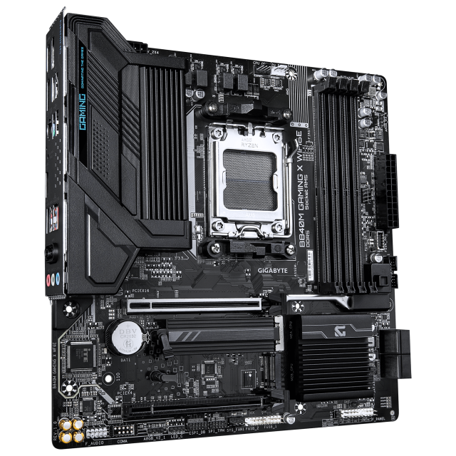 Дънна платка Gigabyte B840M GAMING X WIFI 6E, AM5, DDR5, 2x M.2, 4x SATA 6Gb/s, HDMI, 2x DisplayPort, Micro ATX