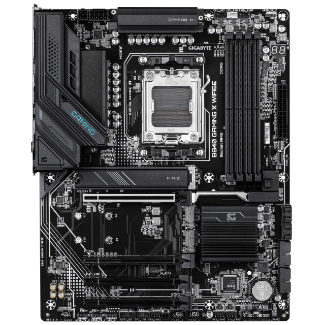 Дънна платка Gigabyte B840 GAMING X WIFI 6E, AM5, DDR5, 3x M.2, 4x SATA 6Gb/s, HDMI, DisplayPort, ATX