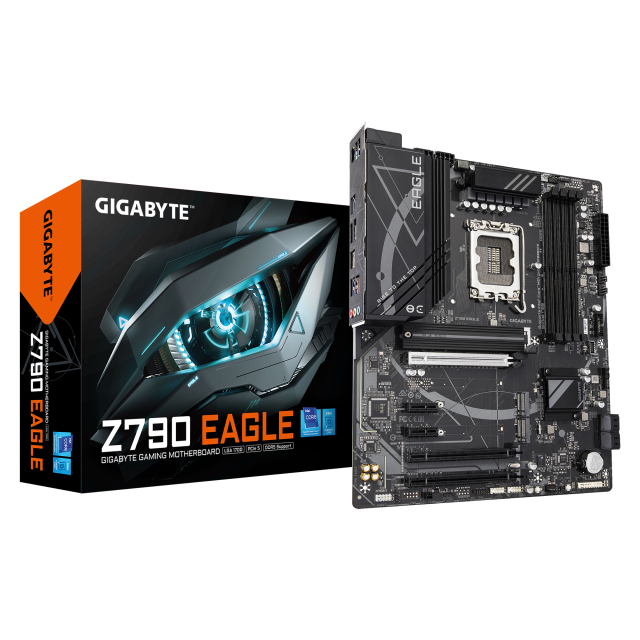 Дънна платка Gigabyte Z790 Eagle, Z790, LGA1700, DDR5, 3x M.2, 4x SATA 6Gb/s, HDMI, DisplayPort, ATX