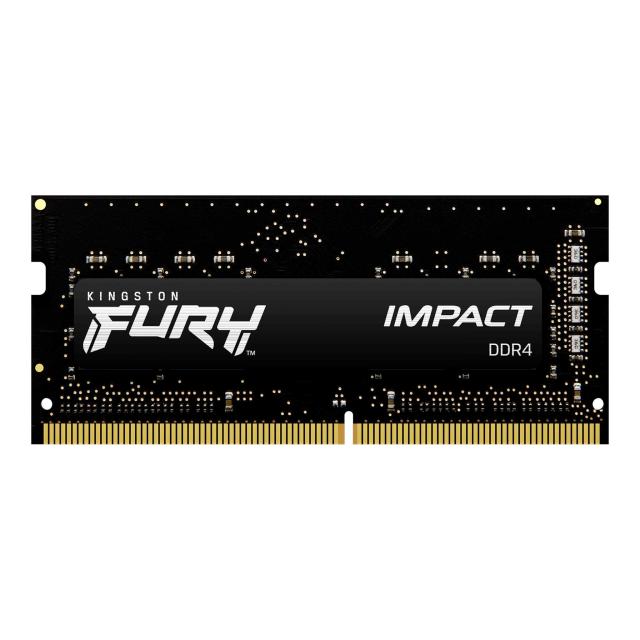 Памет Kingston Fury Impact 16GB (2x8GB) DDR4 3200MHz SODIMM, CL20, 1.2 V 