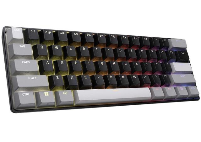 Геймърскa механична клавиатура Corsair Clipper Mini 60 Hall Effect - Hyperdrive Magnetic Switch, USB