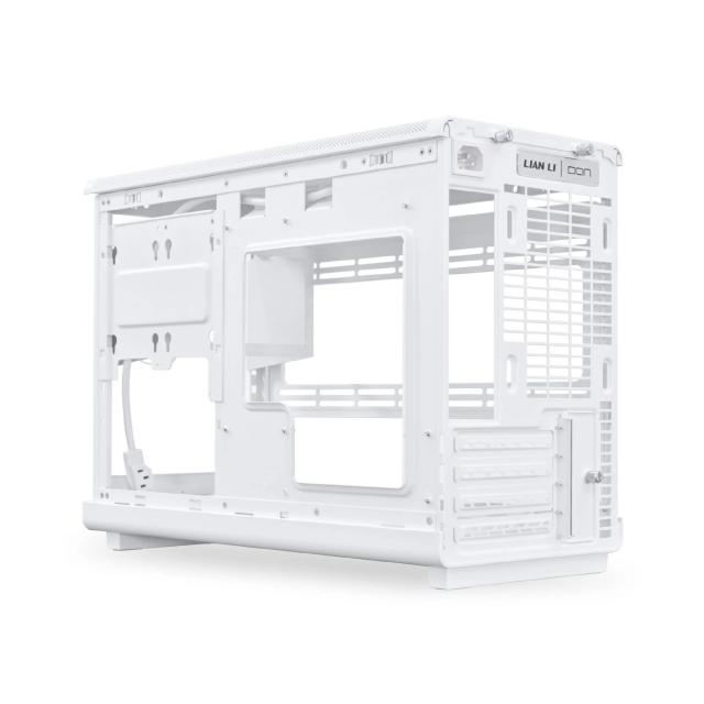 Кутия Lian Li DAN A3 Wood DAN White, Mini Tower, 2x USB 3.0, 1x USB 3.1 TYPE-C, 1x Audio, Tempered Glass, mATX / Mini-ITX