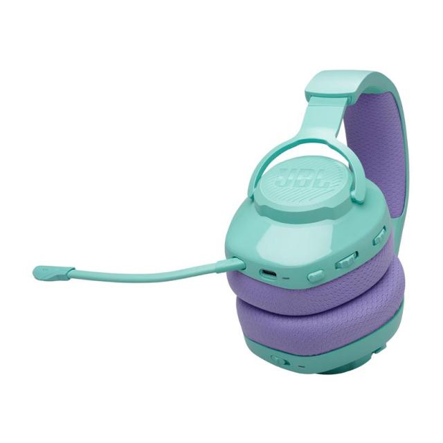 Слушалки JBL Quantum 360 Cyan, 20 Hz - 20 kHz, микрофон, Bluetooth/Wireless/USB Type-C