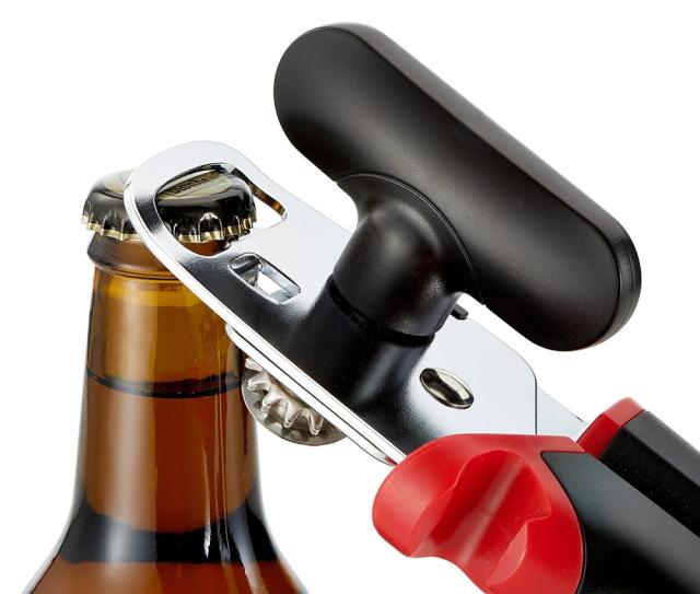 Отварачка за консерви Tefal K2070514, Ingenio, Can opener, Kitchen tool, Steel, 23x13.4x4cm, Up to 230°C, Dishwasher safe, black and red