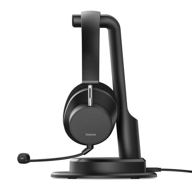 Слушалки HAMA с микрофон "BT-900", 20 Hz – 20 kHz, зарядна станция, Multipoint, ENC, Wireless/Bluetooth, черни
