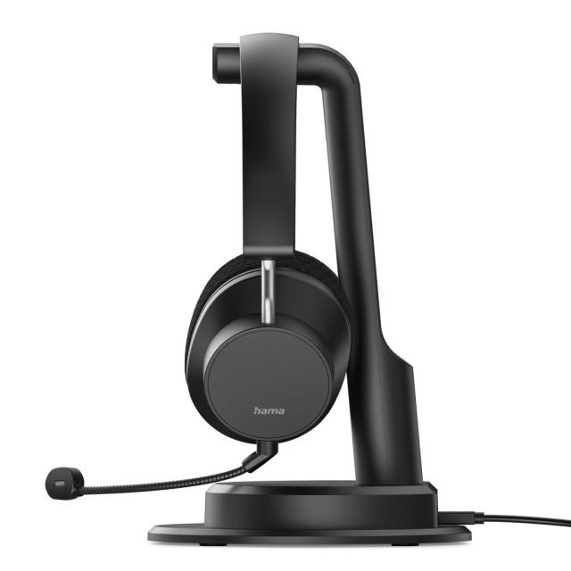 Слушалки HAMA с микрофон "BT-900", 20 Hz – 20 kHz, зарядна станция, Multipoint, ENC, Wireless/Bluetooth, черни