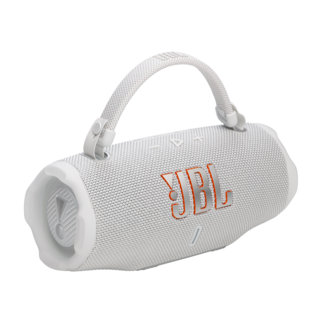 Тонколона JBL Charge 6 White, 2.0, 45W RMS (30W + 15W), IP68 защита, Bluetooth/USB Type-C