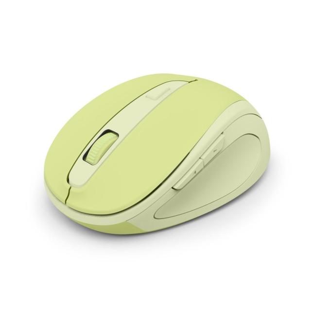 Мишка HAMA MW-400 Wireles, оптична (800-1600 dpi), ергономична, 6 бутона, тиха, зелен
