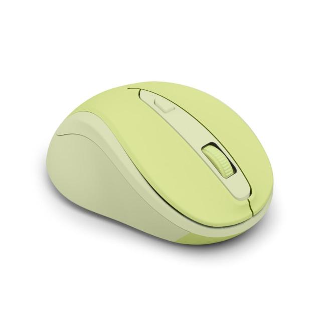 Мишка HAMA MW-400 Wireles, оптична (800-1600 dpi), ергономична, 6 бутона, тиха, зелен
