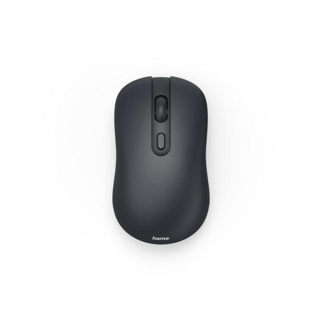 Мишка HAMA WM-200 Wireles, оптична (800-1600 dpi), 4 бутона, тиха, Черна