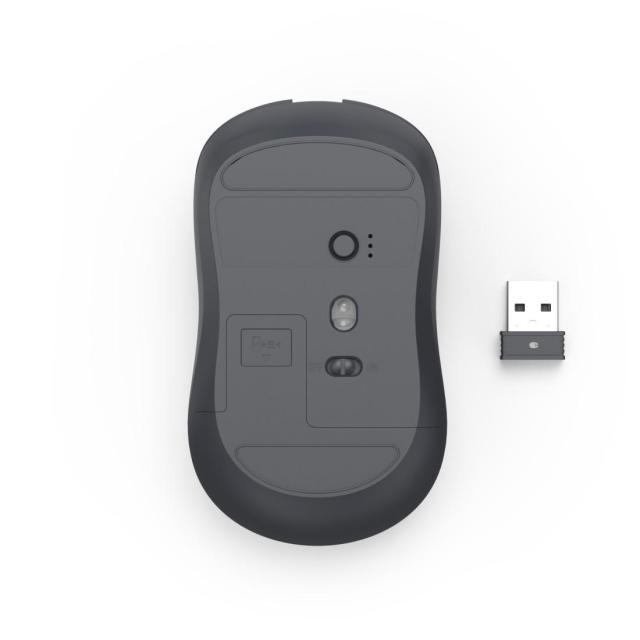 Мишка HAMA WM-200 Wireles, оптична (800-1600 dpi), 4 бутона, тиха, Черна