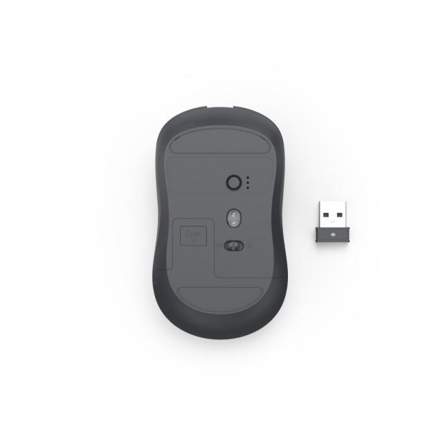 Мишка HAMA WM-200 Wireles, оптична (800-1600 dpi), 4 бутона, тиха, Черна
