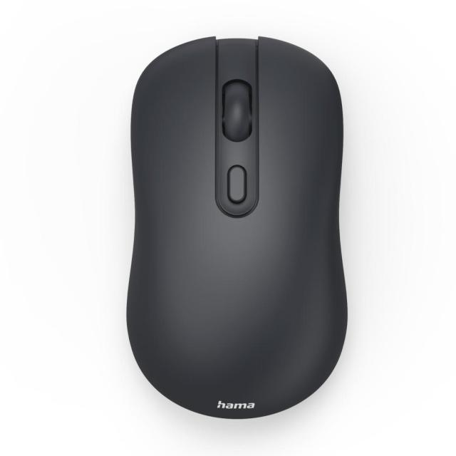 Мишка HAMA WM-200 Wireles, оптична (800-1600 dpi), 4 бутона, тиха, Черна