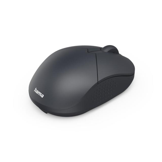 Мишка HAMA WM-150 Wireles, оптична (800-1600 dpi), 3 бутона, тиха, Черна