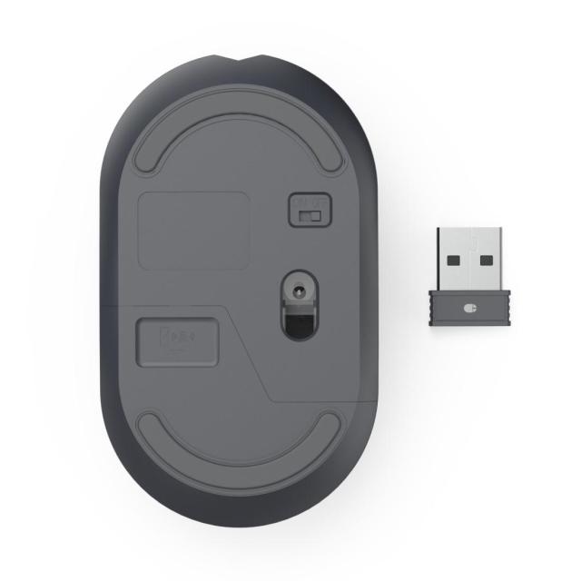 Мишка HAMA WM-150 Wireles, оптична (800-1600 dpi), 3 бутона, тиха, Черна