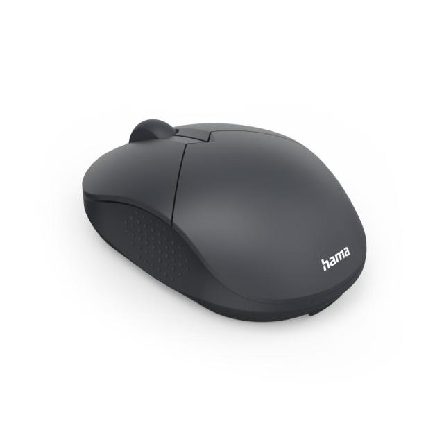 Мишка HAMA WM-150 Wireles, оптична (800-1600 dpi), 3 бутона, тиха, Черна