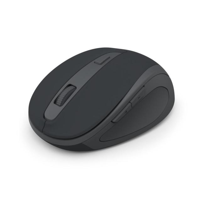Мишка HAMA MW-400 Wireles, оптична (800-1600 dpi), ергономична, 6 бутона, тиха, Черна