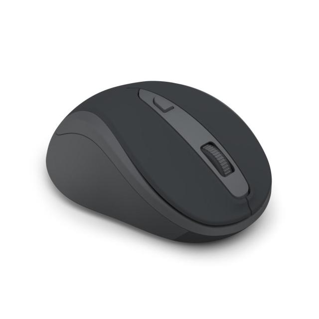 Мишка HAMA MW-400 Wireles, оптична (800-1600 dpi), ергономична, 6 бутона, тиха, Черна