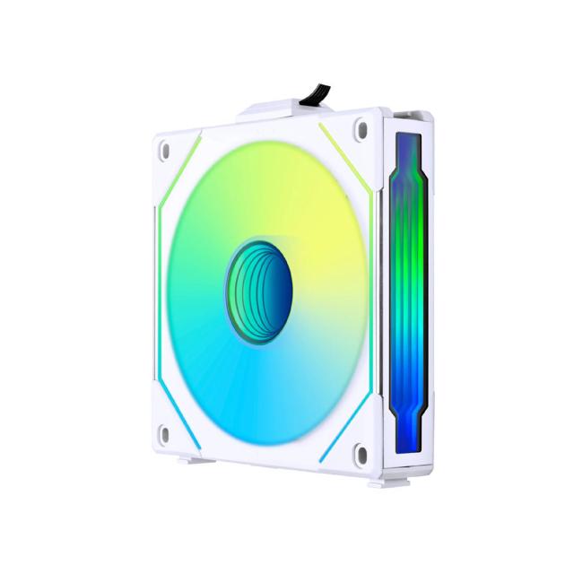 Вентилатор Lian Li Fan 120mm, UNI SL-INF 120 ARGB Reverse Blade, 120 X 122 X 25 (mm), 1x 4-PIN PWM + 3-PIN ARGB, White