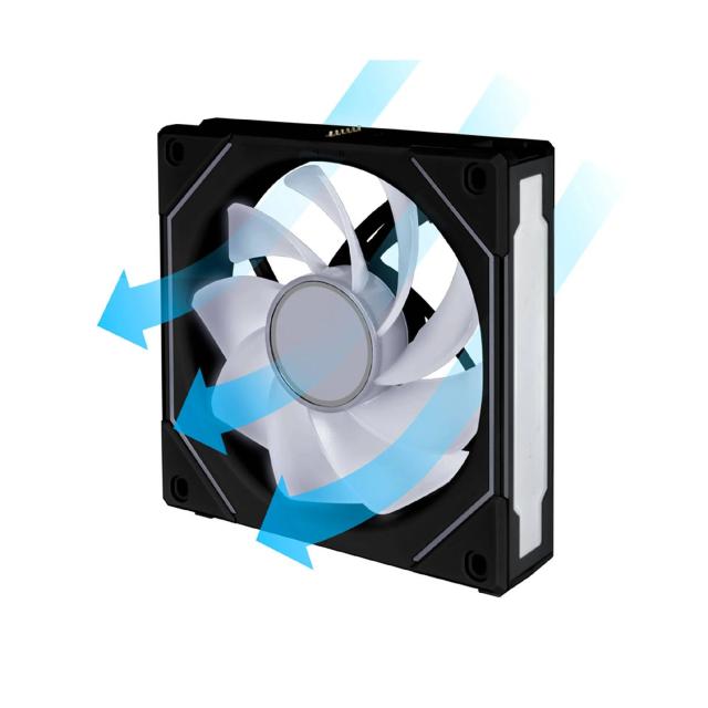 Вентилатор Lian Li Fan 120mm, UNI SL-INF 120 ARGB Reverse Blade, 120 X 122 X 25 (mm), 1x 4-PIN PWM + 3-PIN ARGB, Black