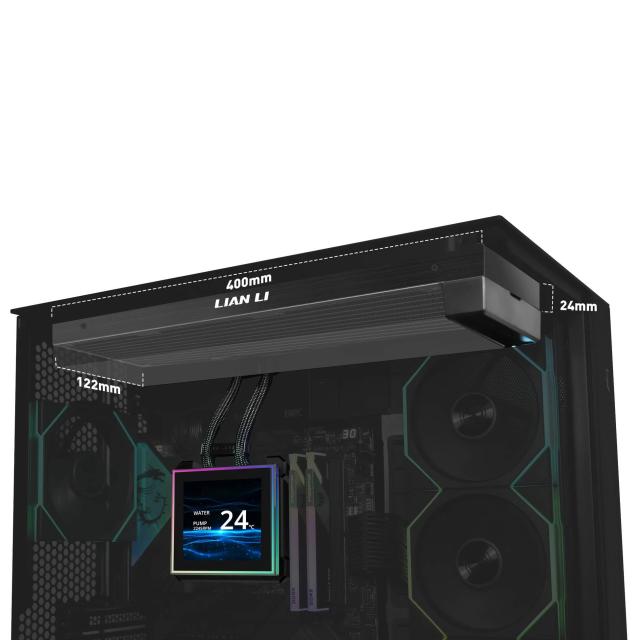 Охладител за процесор Lian Li HydroShift II LCD-S 360 Fanless, intel: LGA1700 LGA1851, AMD: AM4 AM5