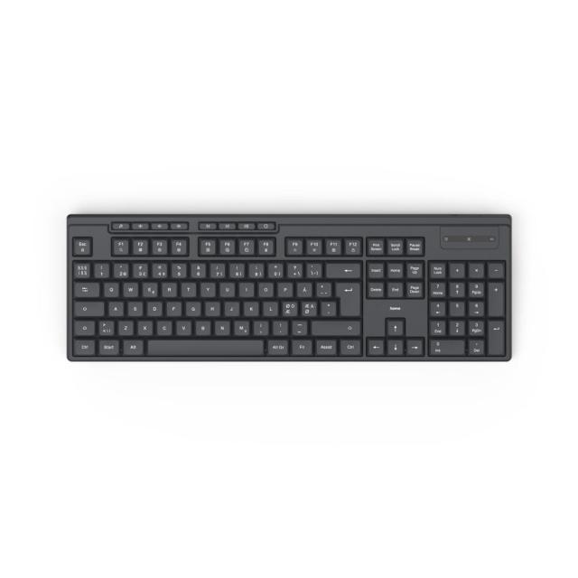 Клавиатура HAMA "WK-200", Wireless, 8 медийни бутонa, Black
