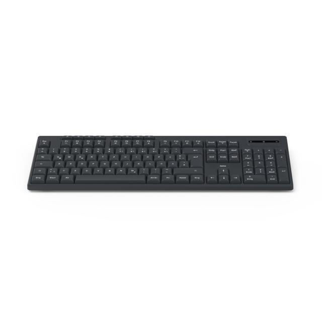 Клавиатура HAMA "WK-200", Wireless, 8 медийни бутонa, Black