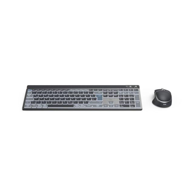 Комплект клавиатура и мишка HAMA "WKM-750", Bluetooth/Wireless