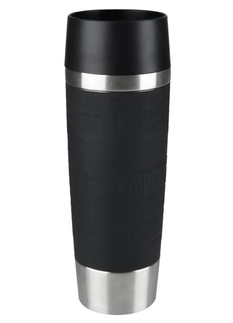 Термочаша Tefal K3081214 TRAVEL MUG GR 0.5L black slv TEF