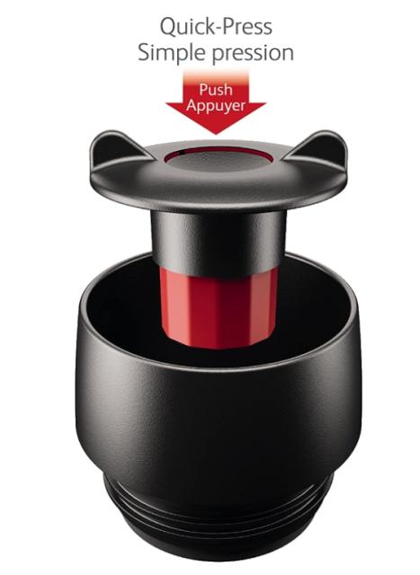 Термочаша Tefal K3081214 TRAVEL MUG GR 0.5L black slv TEF