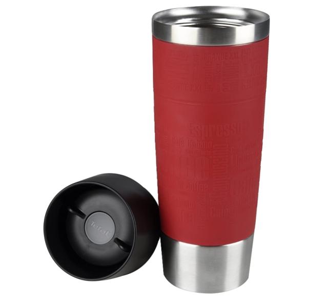 Термочаша Tefal K3084214 TRAVEL MUG GR 0.5L red slv TEF