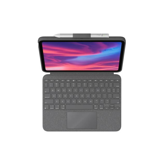 Kлавиатура с тракпад Logitech Combo Touch UK за iPad (10th gen)