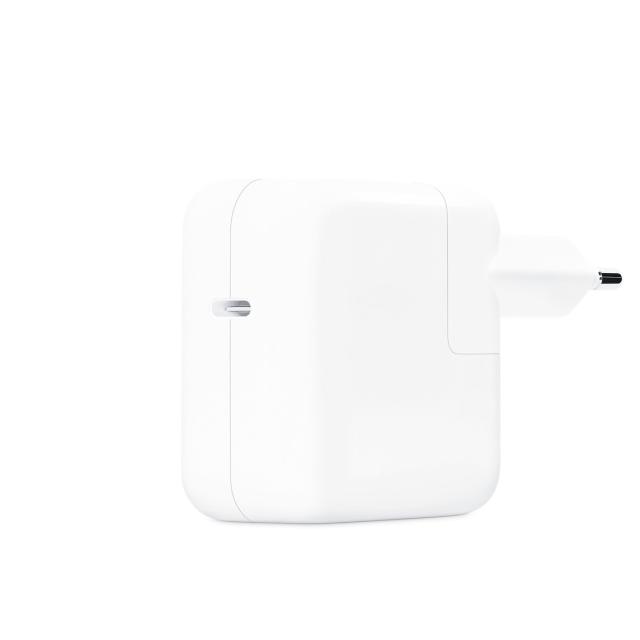 Зарядно устройство Apple Power Adapter 30W, USB Type-C, White