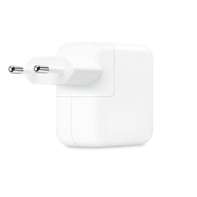 Зарядно устройство Apple Power Adapter 35W, 2x USB Type-C, White