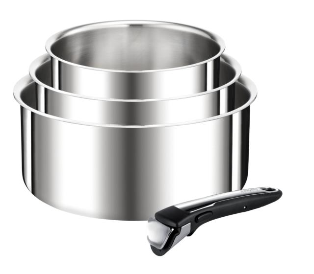 Комплект тигани и тенджери Tefal L918S414 Ingenio SET 4P ING5 SS POL TRI-PLY RES